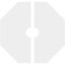 Ekena Millwork Logan Architectural Grde PVC Contemporary Ceiling Medallion, Two Piece, 18"OD x 3"ID x 6 1/4"C x 1"P CMP18LG2-03000 - alternate 4